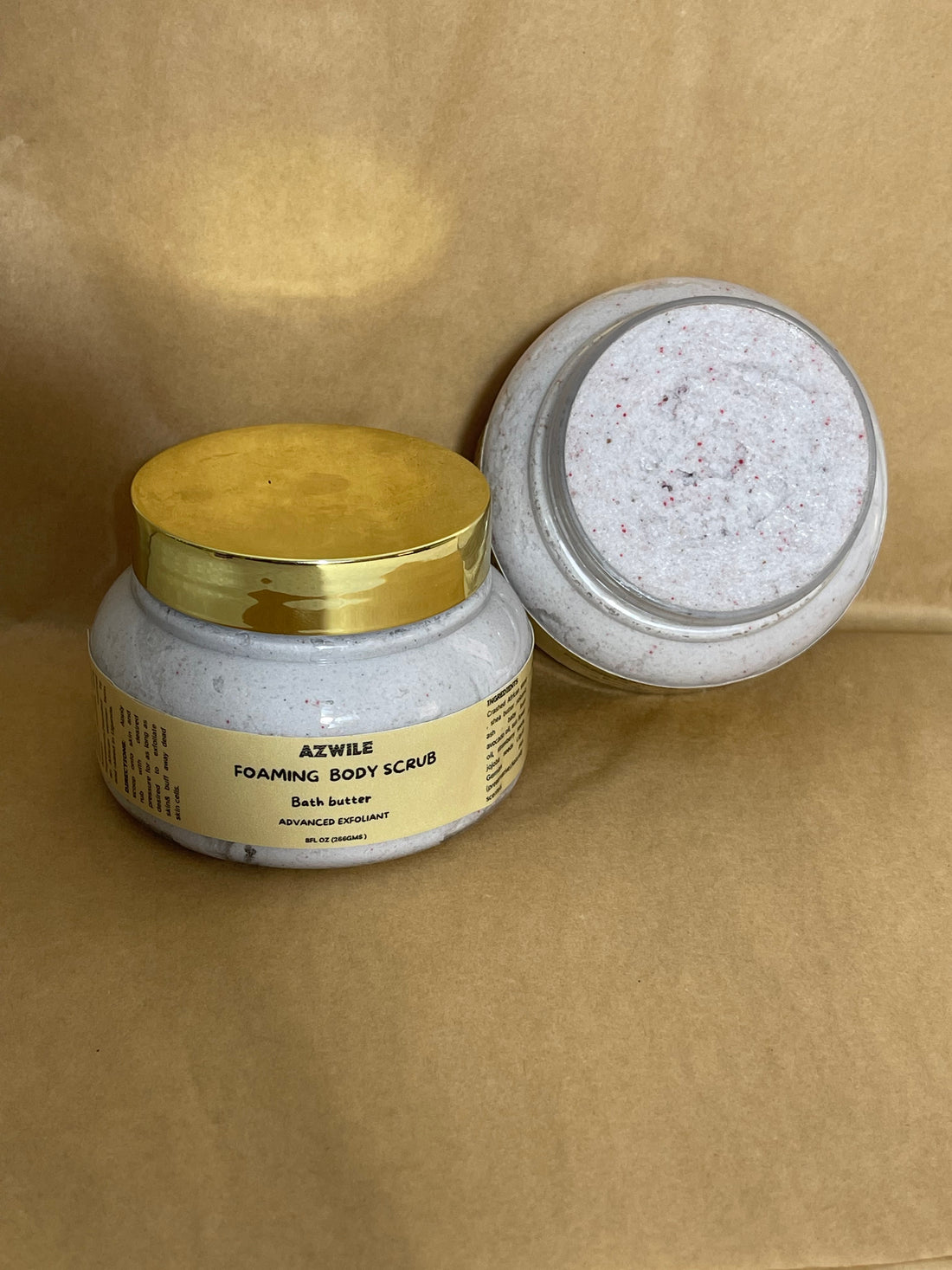 Advanced  Exfoliating Bath butter  | Exfoliating  Body scrub | Skin Brightening Body Scrub|Body Polish | Removes skin flakes and dead skin| Evens out skin complexion | Made out of Natural  Crashed stone &amp; natural exfloliantes